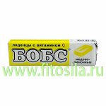 Бобс &quot;Медово-лимонные&quot; с витамином &quot;С&quot; леденцы от кашля - БАД, 35 г, 10 шт.