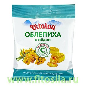 Виталор® Облепиха с медом, леденцовая карамель с витамином С - БАД, 60 г