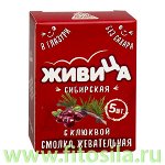 Смолка &quot;Живица Сибирская&quot; в глазури без сахара с клюквой, блистер № 5 х 0,8 г, т. м. &quot;Алтайский нектар&quot;