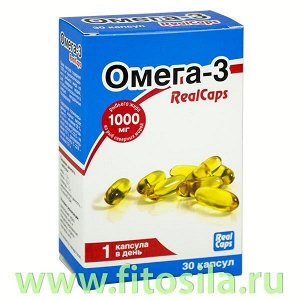 Омега-3 RealCaps - БАД, № 30 капсул х 1,4 г (блистер)