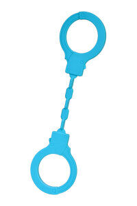 Силиконовые наручники , голубые, 33 см