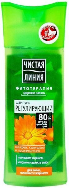 Шампунь ЧЛ 250мл Шалфей,Календула,Тысячелистник регулир. д/жир.волос