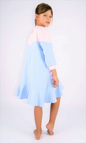 Платье детское - Тутти Фрутти - голубой