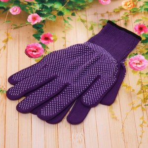 Перчатки Перчатки нейлоновые "Классика" с ПВХ покрытием фиолетовые 8 р-р б/блистера