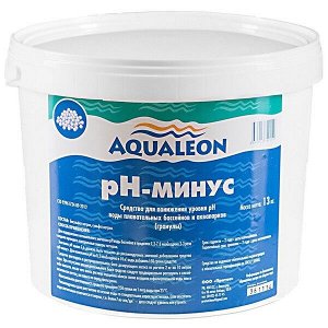 Средство для регулировки кислотности воды Aqualeon pH-минус в гранулах (банка,1 кг)