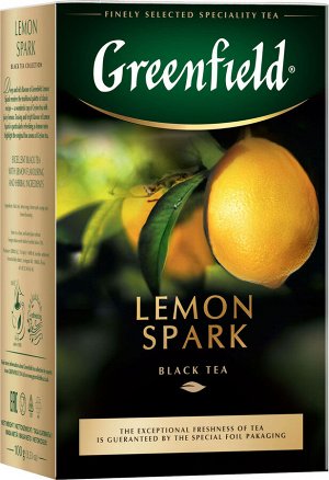 Чай Гринфилд Lemon Spark 100гр