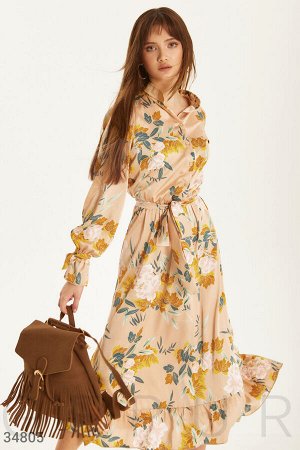 Gepur Шелковое цветочное платье