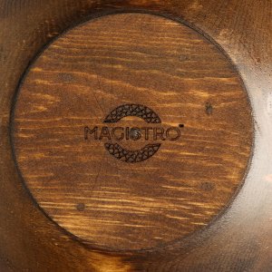 Тарелка из натурального кедра Magistro, d=18,5 см