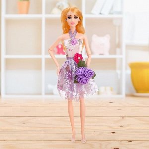 Кукла-модель шарнирная «Кристина» в платье, с аксессуаром, МИКС
