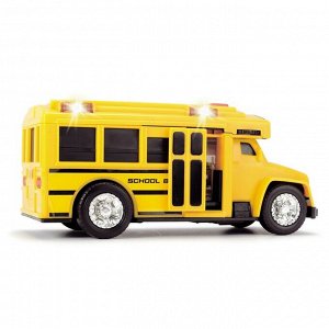 Школьный автобус со светом и звуком, 15 см