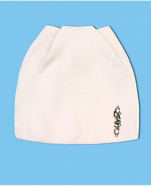 Белая шапка для девочки 38861-ПШ18