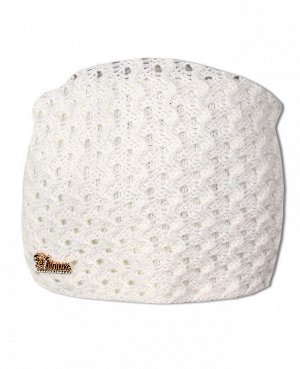 Белая шапка для девочки 37371-ПА19