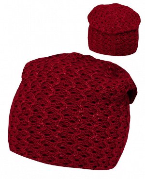 Красная шапка для девочки 373711-ПА19