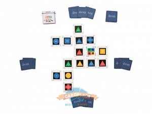 Ётта Ётта - несложная в освоении логическая игра в компактной коробочке, которую можно взять в путешествие или в гости, чтобы поиграть с друзьями. В колоде из 64 карт повторяются фигуры четырёх типов 