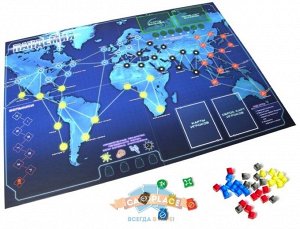 Пандемия Перед вами одна из лучших кооперативных игр, проверенная временем - это очередное переиздание игра  Pandemic . В этой игре вам предстоит действовать сообща, а не друг против друга, спасая наш