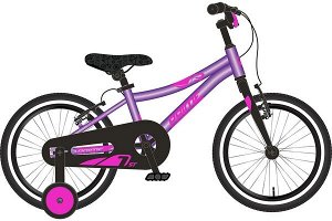 Велосипед NOVATRACK 16" PRIME алюм., фиолет.металлик, полная защита цепи, торм V-brake, короткие кры