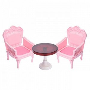 Мебель Кресла со столиком розовый С-1394 Огонек /10/