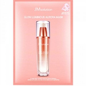 JMSOLUTION GLOW LUMINOUS AURORA MASK Целлюлозная маска с жемчужной пудрой 30мл