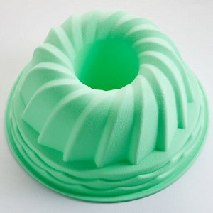 АК-6148S Форма для выпечки кекса "Классический-18,5" цвет: зеленый 18,5*8см (110)