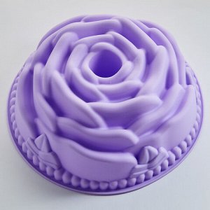 АК-6157S Форма для выпечки кекса "Розарий" цвет: фиолетовый 22*8,7см (100)