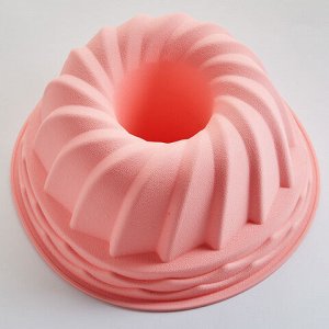 АК-6147S Форма для выпечки кекса"Классический-21" цвет: розовый 21*9,5см (110)