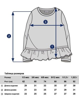 Джемпер ясельный для девочки