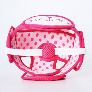 Шапка-шлем противоударный для детей, цвет розовый
