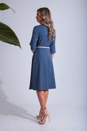 Платье SandyNA 13644 синий/джинс