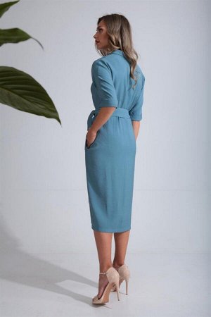 Платье Платье SandyNA 13669 голубой 
Состав ткани: Вискоза-97%; Эластан-3%; 
Рост: 170 см.

Платье прямого силуэта, длинной 113 см. Рукав цельнокроенный, длинной до локтя. По низу рукава идет широкая