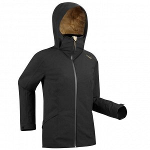 Куртка теплая лыжная женская черная 500 wedze