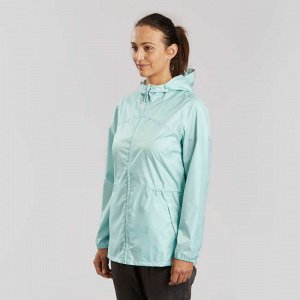 Куртка водонепроницаемая для походов на природе женская Raincut Zip QUECHUA