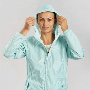 Дождевик для походов Raincut Zip женский QUECHUA