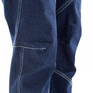 Брюки для скалолазания джинсовые эластичные женские темно-синие  simond