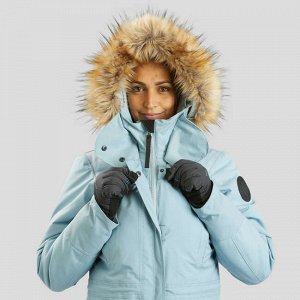 DECATHLON Парка теплая водонепроницаемая для походов женская SH500 U–WARM QUECHUA