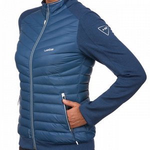 Куртка нижняя лыжная женская синяя 900 WEDZE