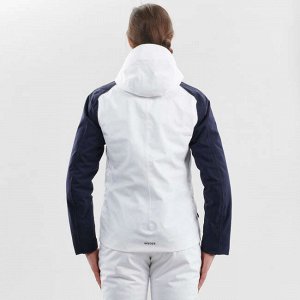 Куртка лыжная для трассового катания женская белая 500 wedze