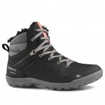 Ботинки теплые водонепроницаемые  женские SH100 WARM MID QUECHUA
