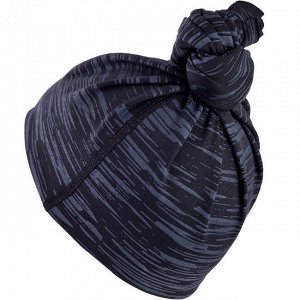 Повязка утепленная на шею для бега warm+ серо-черная kalenji