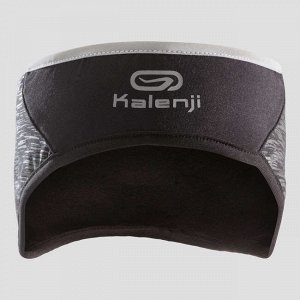 Повязка для бега утепленная run warm+ черная kalenji