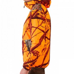 Бесшумная водонепроницаемая камуфляжная куртка муж. для охоты Light 500 camo BL SOLOGNAC