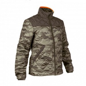 Куртка стеганая камуфляжная мужская для охоты 100 SOLOGNAC