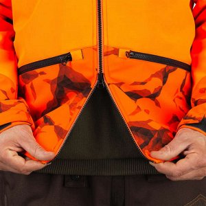 Куртка для загонной охоты из материала софтшелл 500  solognac