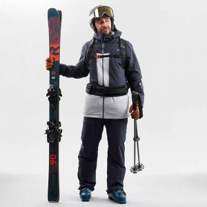Куртка лыжная для фрирайда мужская серая FR500 WEDZE