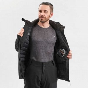 Куртка теплая лыжная мужская черная 500 wedze