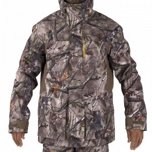 Теплая водонепроницаемая камуфляжная куртка для охоты 500  solognac