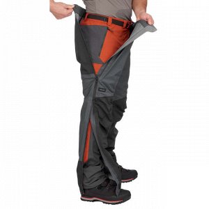 Верхние брюки для треккинга в горах водонепроницаемые мужские TREK 500 FORCLAZ
