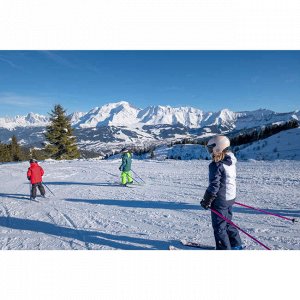 Брюки лыжные детские темно-синие pnf 500 wedze