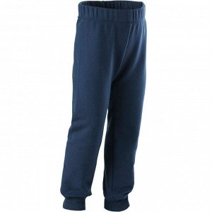 Спортивные брюки прямого кроя для мальчиков темно-синие DOMYOS