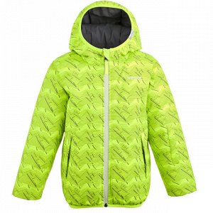 Куртка лыжная теплая водонепроницаемая для детей серо-желтая warm reverse 100