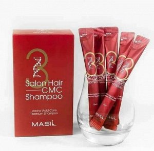 Masil 3 Salon Hair Shampoo Шампунь для волос 8 мл*20 шт (в опт отпускается пачкой 20 шт. цена указана за 1 шт, стикер только на пачке), ,